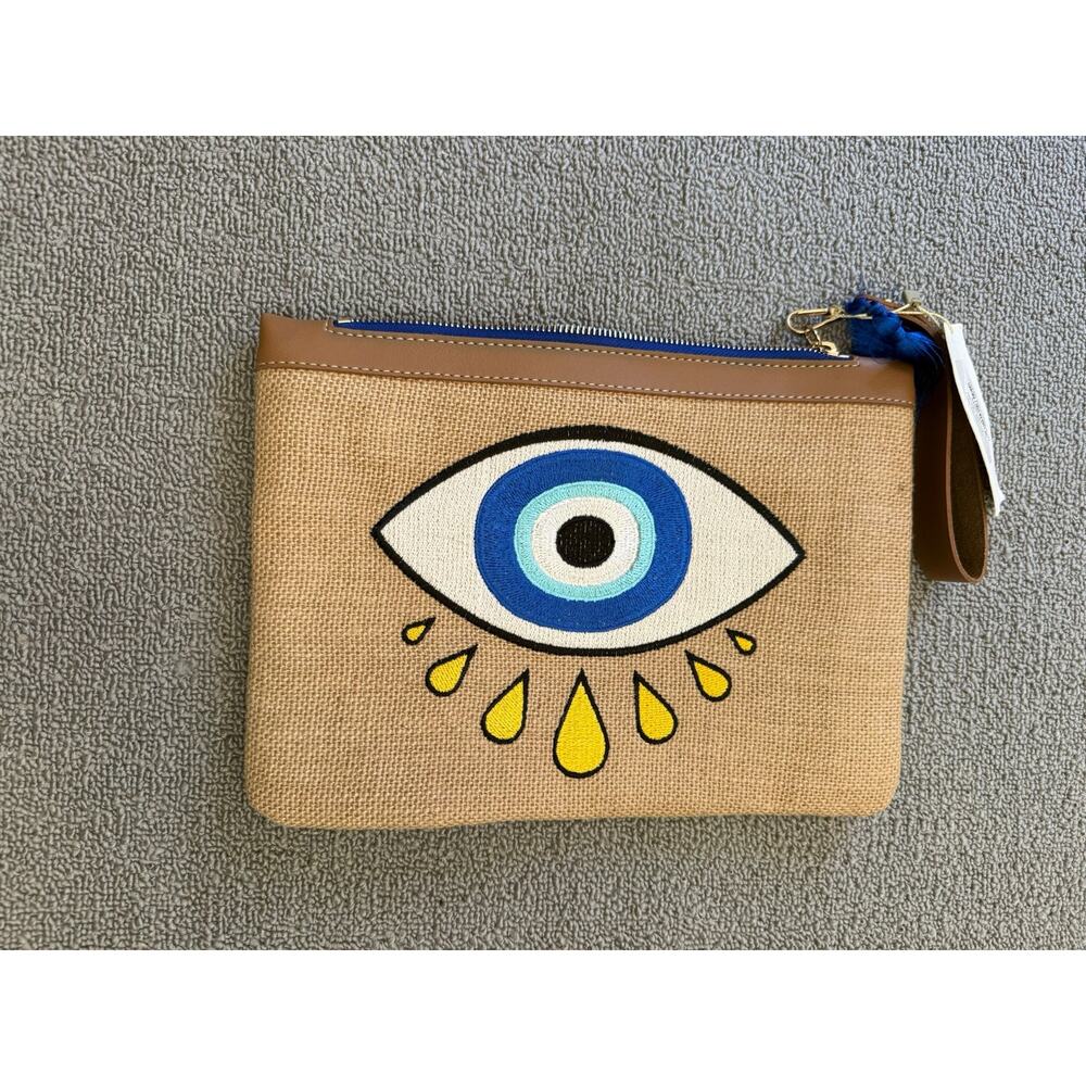 Garden‎ Marine Women's Evil Eye Embroidered Clutch Bag Wristlet